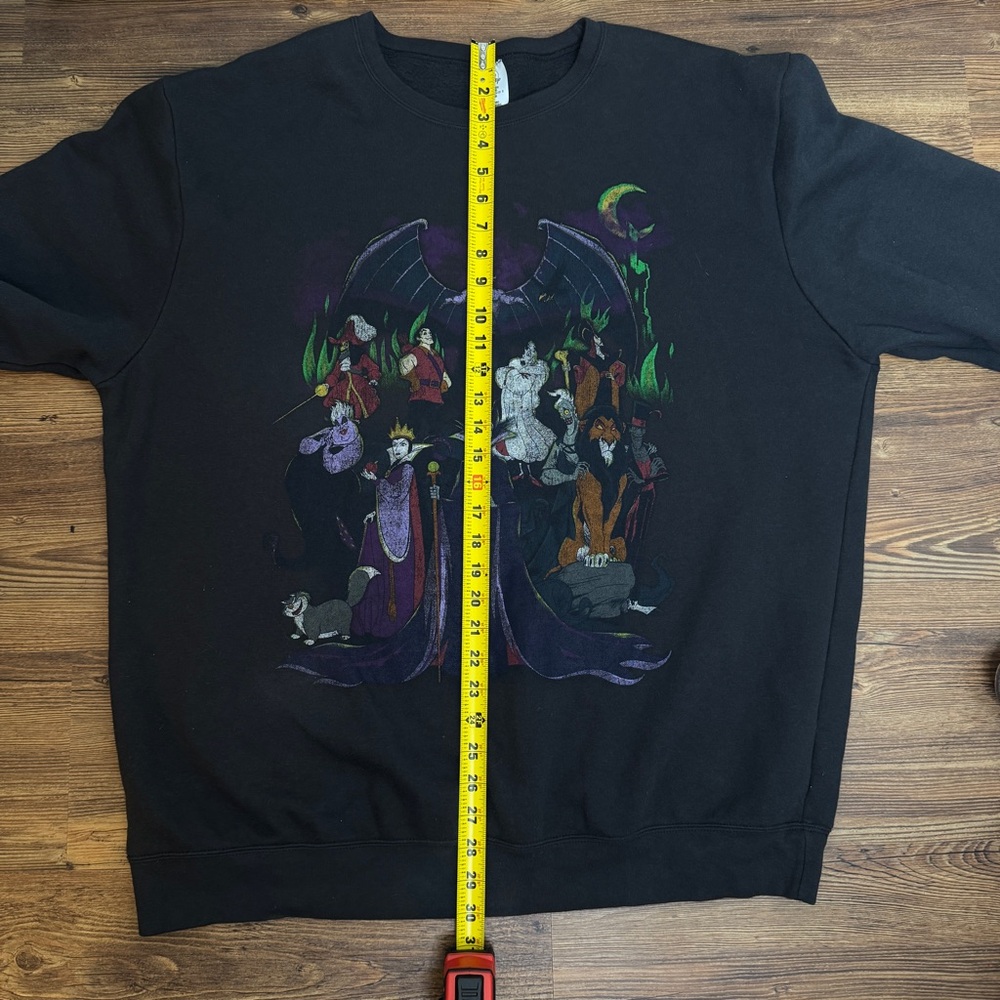 Disney Oversized Villain Dark Side Graphic Crewneck Sweatshirt Plus Size XXL - Picture 9 of 9